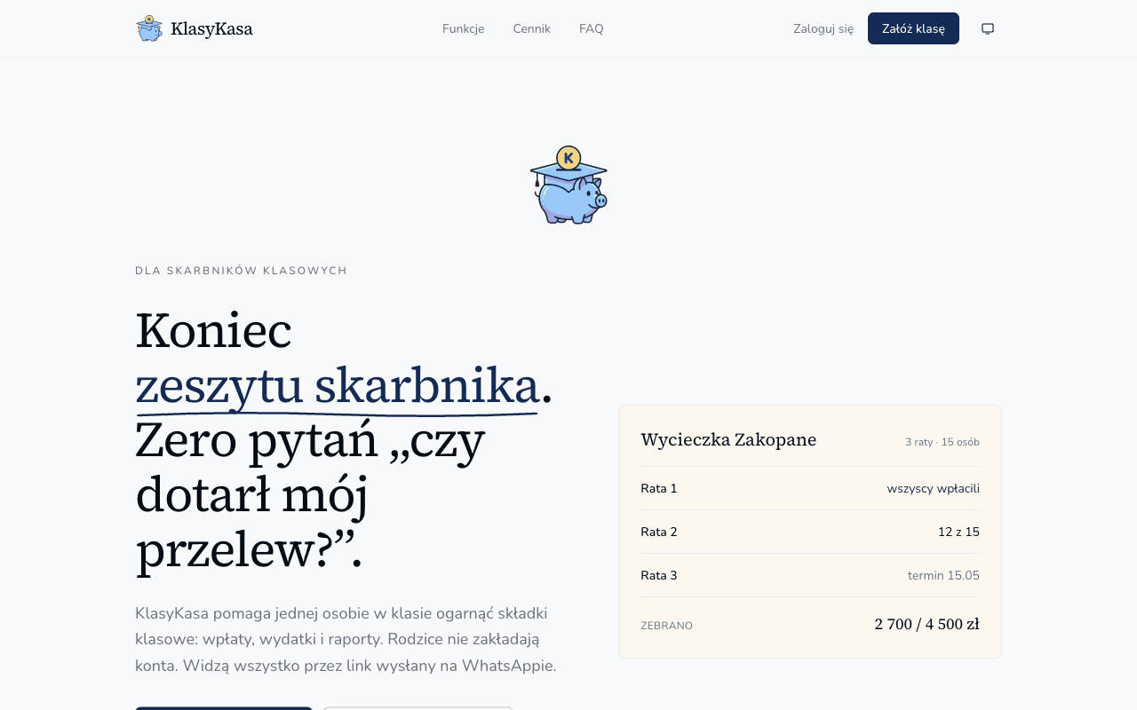 KlasyKasa screenshot
